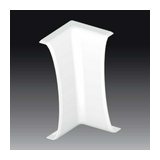 Taposócsatorna belső sarok LE 100-hoz alap+fedél 20mm x 99.5mm x 90° műanyag fényesfehér LE KOPOS